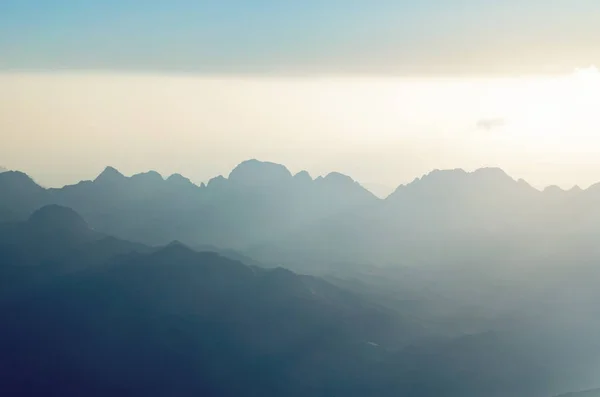 Hermoso Paisaje Montaña Vista Desde Monte Moisés Egipto Península Del —  Fotos de Stock