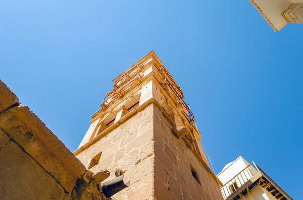 The bell tower in the monastery of St. Catherine. Sinai, Egypt.