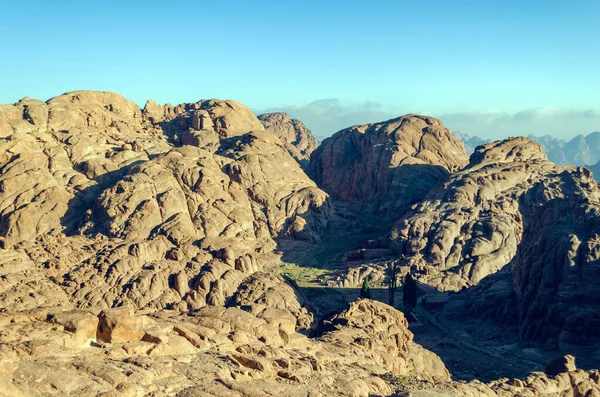 이집트 시나이 반도의 산에서 바라본 — 스톡 사진
