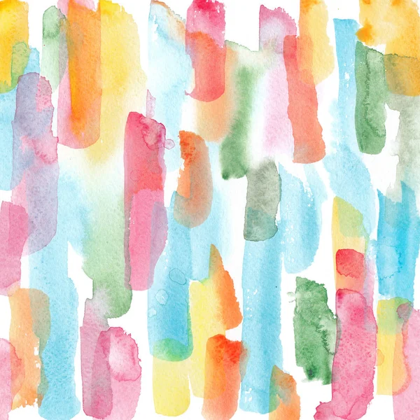 Rayas de acuarela - patrón abstracto colorido — Foto de Stock