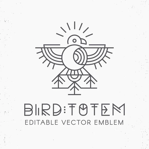 Vliegende vogel Logo ontwerp — Stockvector