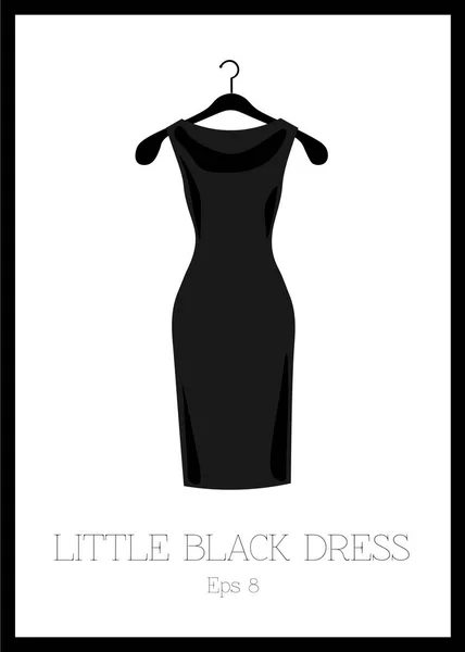 小さな黒いドレス — ストックベクタ