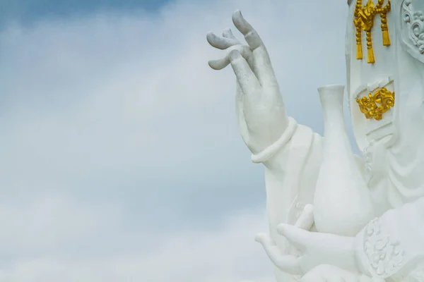 Estátua de Guanyin Branco Imagem De Stock