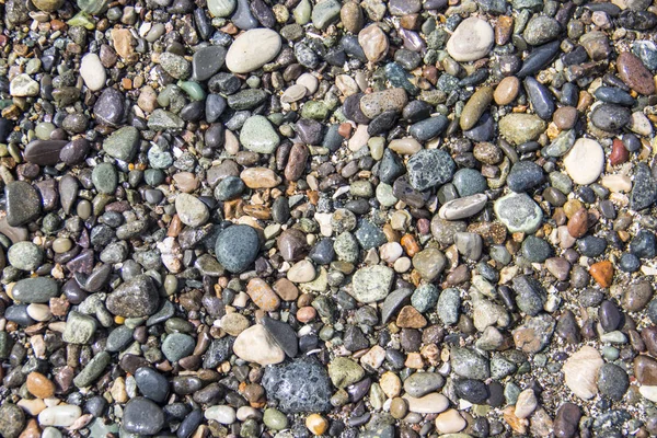 Ξηρό με στρογγυλά βότσαλα πέτρες — Φωτογραφία Αρχείου