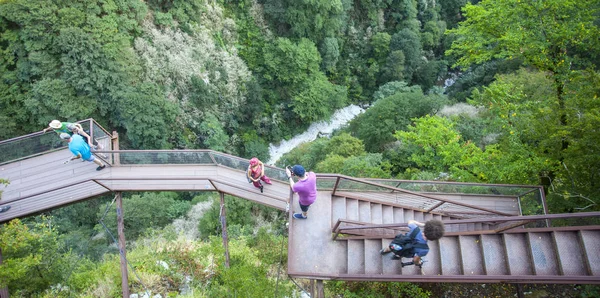 Okatse Canyon, Georgia, hiking trail 