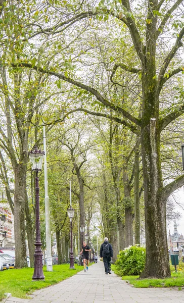 Amsterdam Pays Bas Circa Janvier 2017 Belle Ruelle Amsterdam Images De Stock Libres De Droits