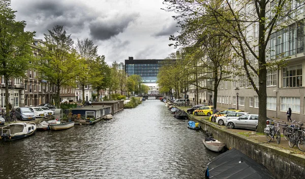 Amsterdam caddeleri gün zaman — Stok fotoğraf