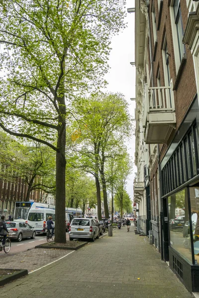 Amsterdam Nederland Januari Circa 2017 Straat Van Stad Amsterdam Reizen — Stockfoto