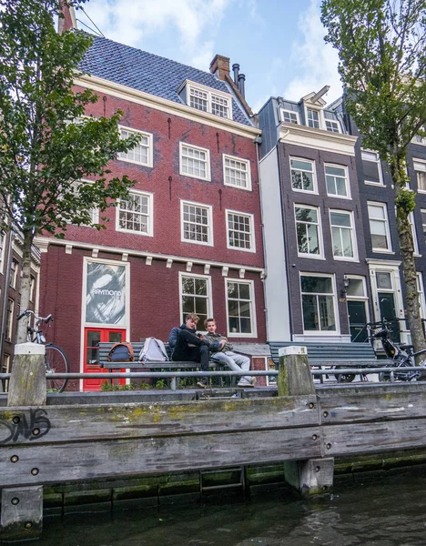 Amsterdam Pays Bas Circa Janvier 2017 Les Gens Dans Rue Photos De Stock Libres De Droits