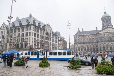 Amsterdam, Hollanda - Ocak Circa, 2017: Amsterdam, orta kesiminde 