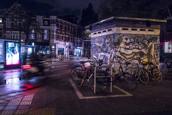 Амстердам Нідерланди Січень Circa 2017 Графіті Вулиці Міста Амстердам — стокове фото