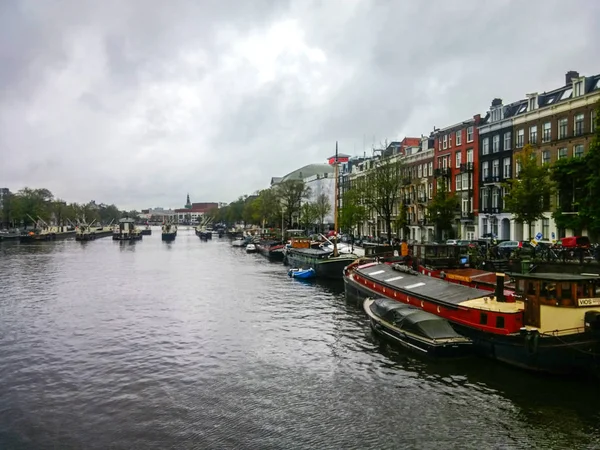 Amsterdam chanel gün zaman — Stok fotoğraf