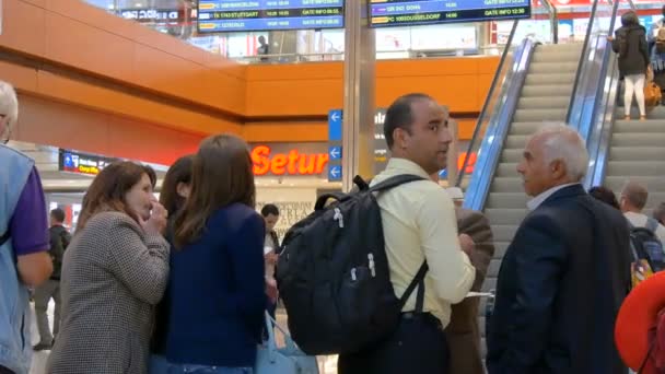 Pessoas Aeroporto Istambul Turquia Viagens — Vídeo de Stock