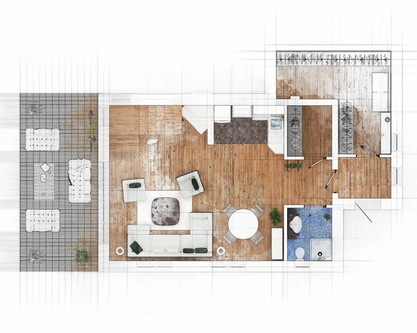 floor plan sketch