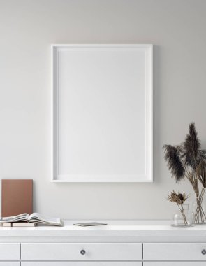 İç arkaplanda, İskandinav tarzında, 3B biçimlendirmeli poster