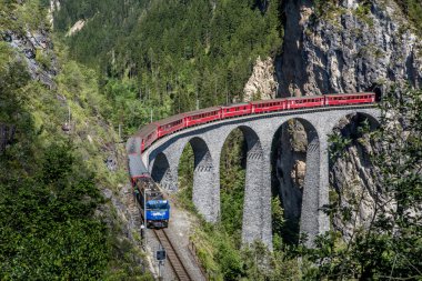 Bernina express, switzerland clipart