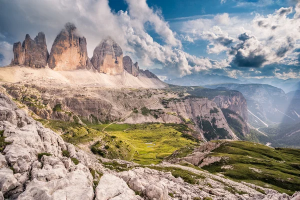 Os três picos de Lavaredo — Fotografia de Stock