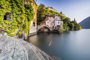 Pictorial village Nesso in Lago di Como - artistic picture