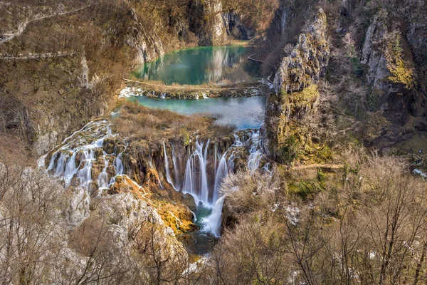 Laghi di Plitvice, Croazia Cascata — Foto Stock