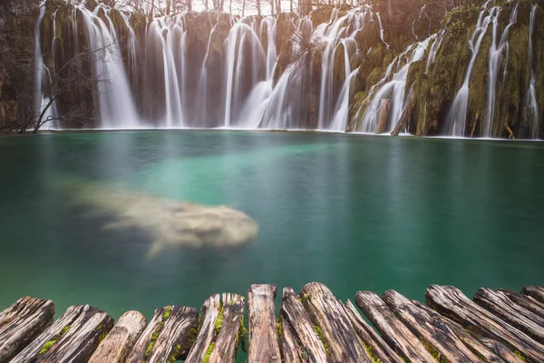 Plitvicesjöarna Kroatien vattenfall — Stockfoto