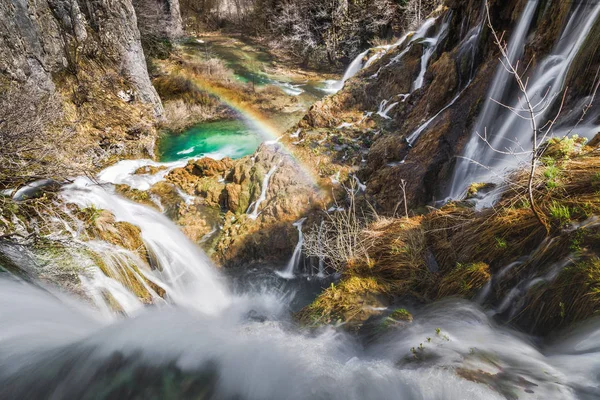 Plitvicesjöarna Kroatien vattenfall — Stockfoto