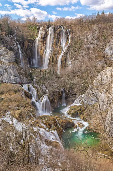 Plitvicesjöarna Kroatien vattenfall — Stockfoto