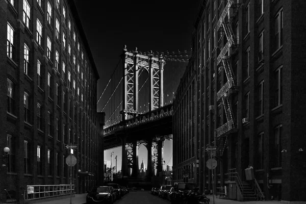 Stany Zjednoczone Ameryki New York City Dolny Manhattan Manhattan Bridge — Zdjęcie stockowe