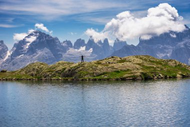 Avrupa, İtalya, panoramik Brenta Dolomites, Trentino Alto Adige