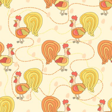 Horoz komik karikatür desen. Horoz desen. 