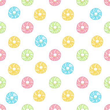 Renk çörek ile seamless modeli