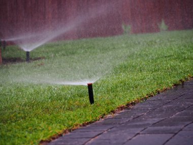 Bahçe Sulama - çalışma yağmurlama