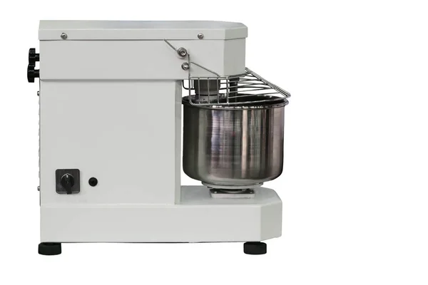 Mesin kompak modern untuk menyiapkan adonan, diisolasi pada latar belakang putih — Stok Foto
