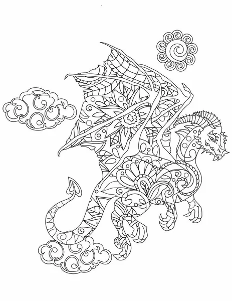 Animal coloring page — Stock Vector