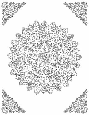 Yetişkinler için mandala boyama sayfaları