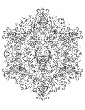Yetişkinler için mandala boyama sayfaları