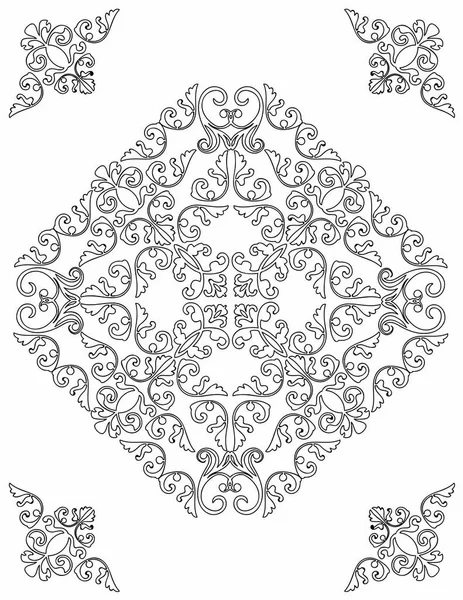 Mandala Kleurplaten Voor Volwassenen Printen Online — Stockvector