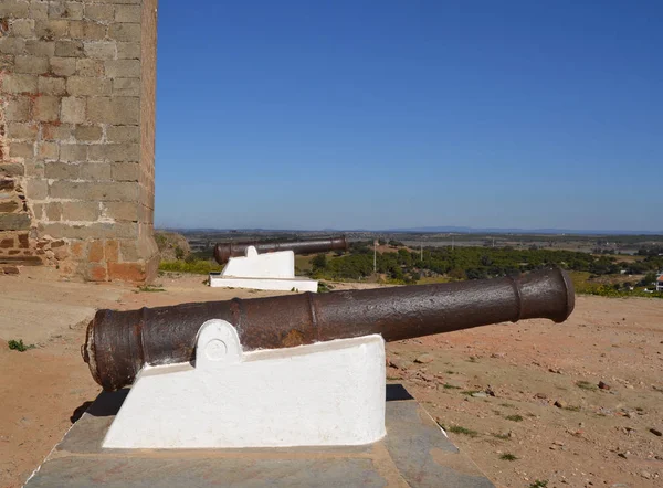 Cañón Viejo Cerca Castillo Que Fue Utilizado Antigüedad Para Maniobras —  Fotos de Stock