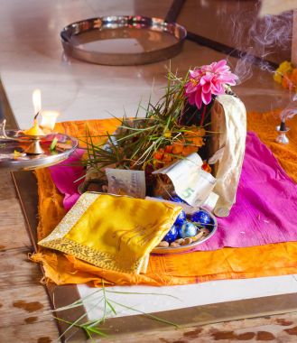 Puja Guru Purnima festivali sırasında Lord Ganesh