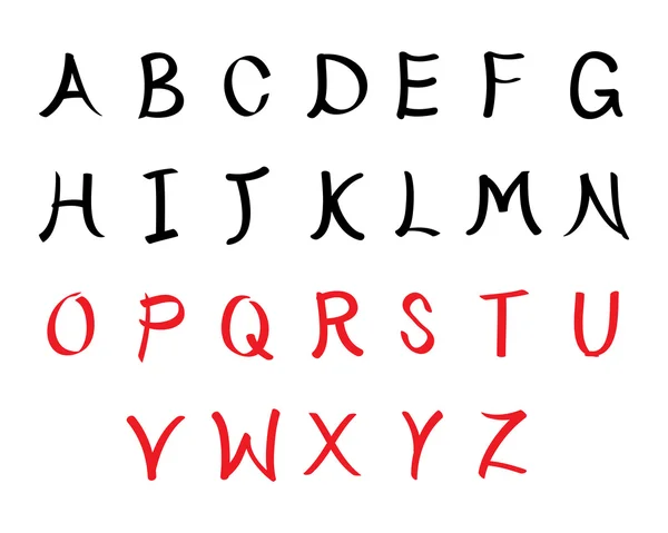 Английский шрифт от А до Я в стиле ретро — стоковый вектор