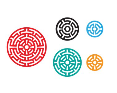 Modern yuvarlak Çin desen pencere çerçevesi, vektör