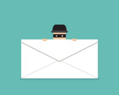 Hırsız gizle phishing posta vektör