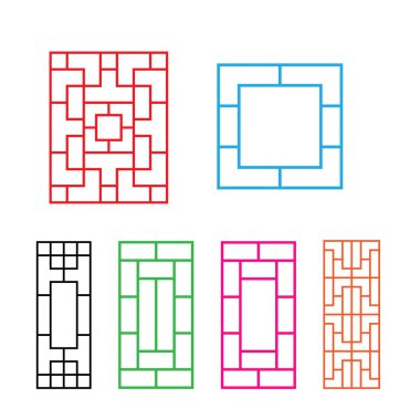 Kapı, pencere, duvar ve çit için Çin süsleme