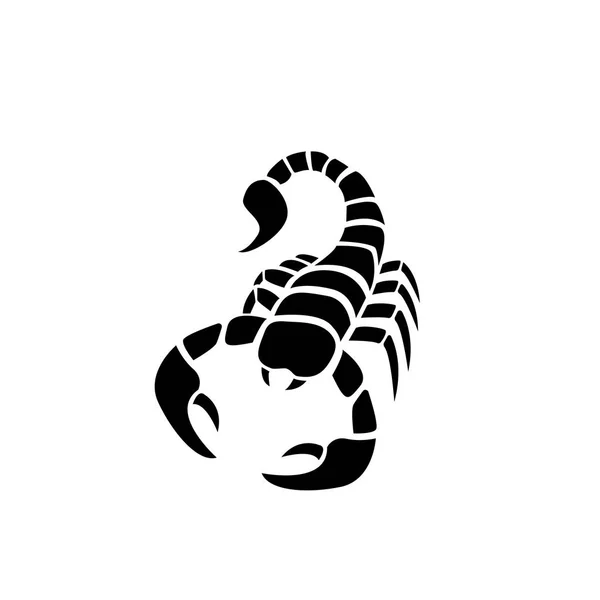 Scorpion-ikonen i enkel tatuering stil, vektor — Stock vektor