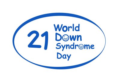 Dünya down sendromu gün logo vektör tasarımı