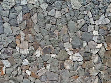 Eski mozaik taş duvar doku ve arka plan