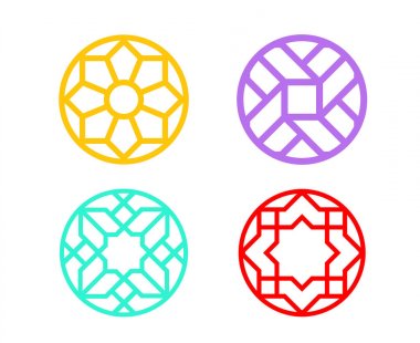 Hint daire pencere çerçevesi İslam desenli