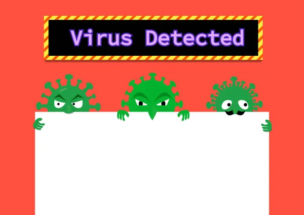 Вірус Електронній Пошті Документ Простором Векторне Мистецтво — стоковий вектор