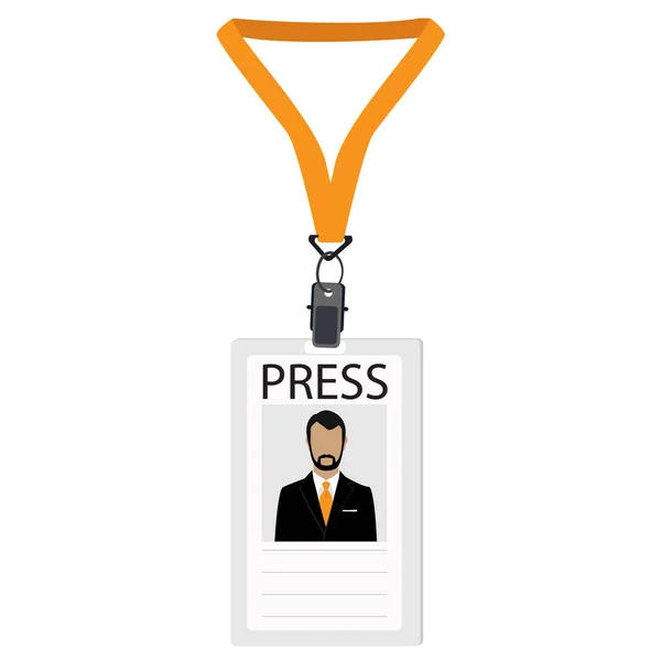 Press badge vector — Stockvector