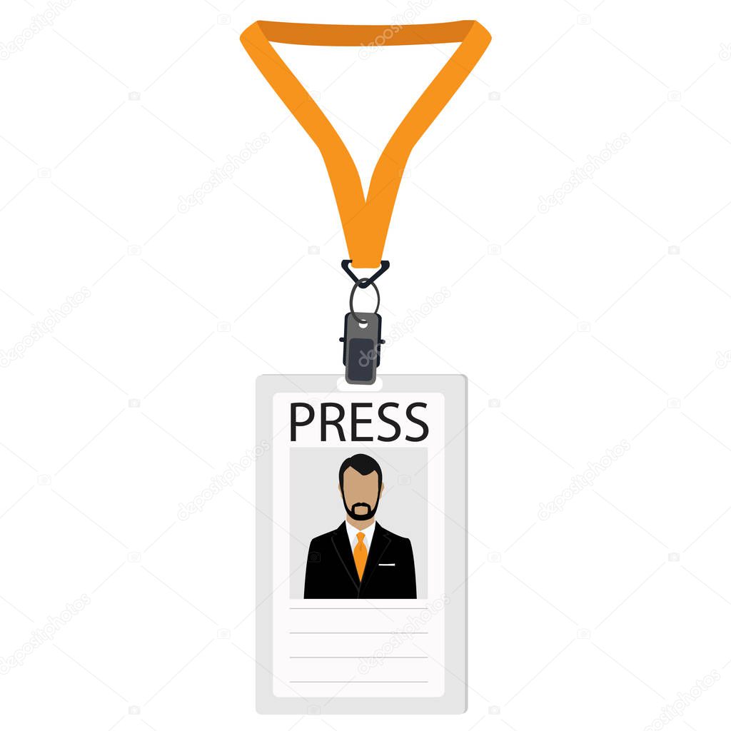 Press badge vector