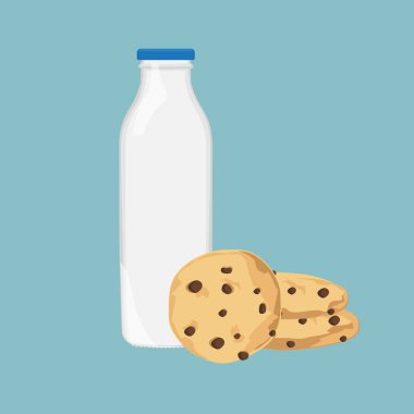 Çikolata parçacıklı kurabiye.